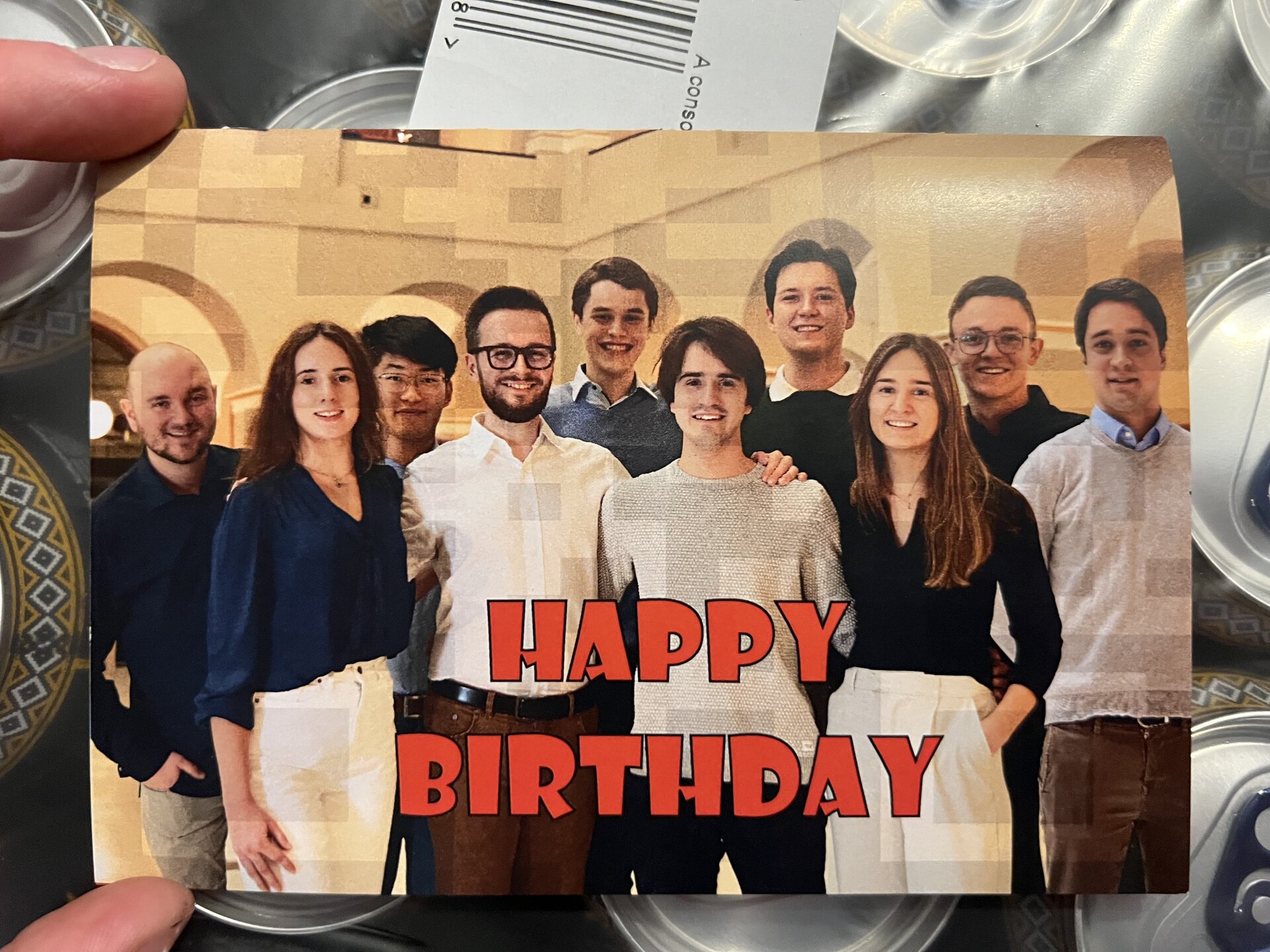 The birthday card with the hidden QR code