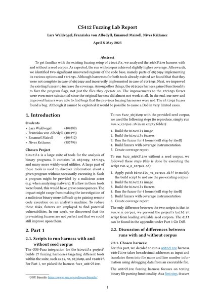 Lab report preview